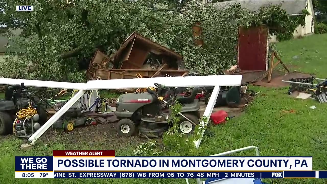 Possible tornado causes damage in Montgomery County